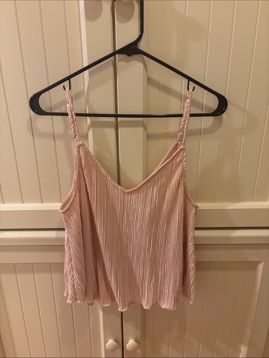 Gilli Tops - Gilli Light Pink Pleated Spaghetti Strap Camisole